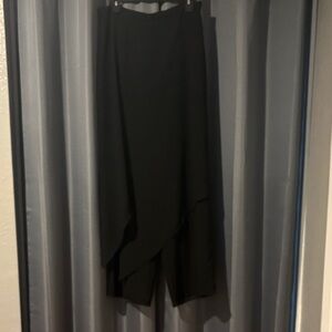 XSCAPE By Joanna Chen Black Women's Overlayed Pants